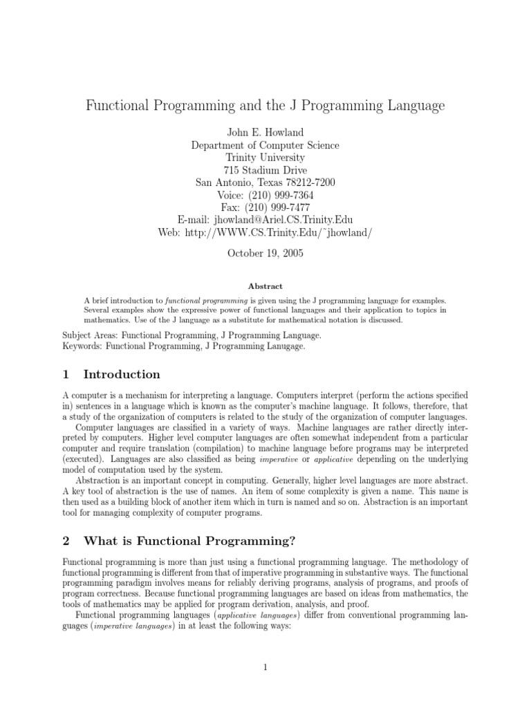 Howland J.E. - Functional Programming and The J Programming Language ...