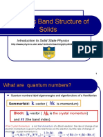 Introduction to the Electronic Band Structure of Solids