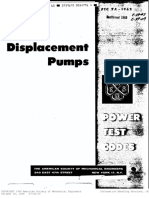 ASME PTC 7.1 - 1969 Displacement Pumps