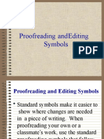 Proofreading Symbols Guide