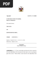 S v Kenneth Orina :Trial Within Trial