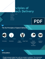 Principles of Speech Delivery: Click To Edit Master Title Style