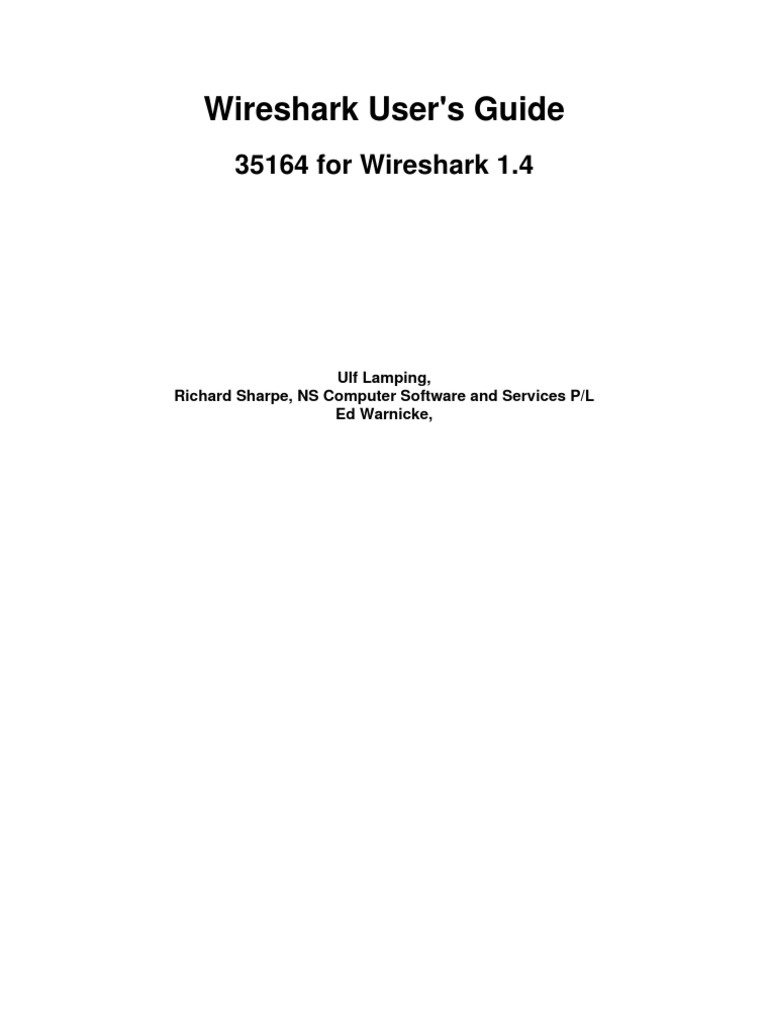 Wireshark - User Guide A4 | PDF | Linux | Transmission Control Protocol