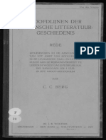 C.C. Berg - Hoofdlijnen Der Javaansche Litteratur-Geschiedenis