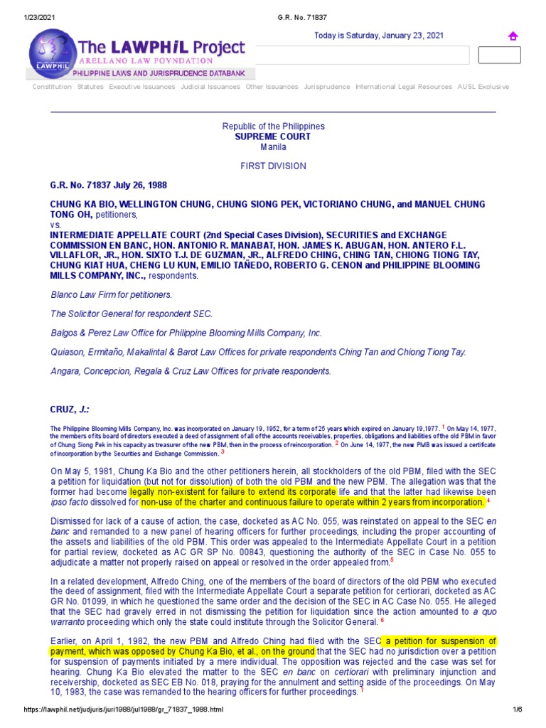 Analysis of a Supreme Court Ruling on the Legal Status and