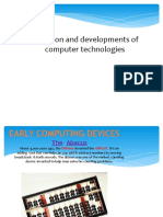 Evolution and Developments of Computer Technologies