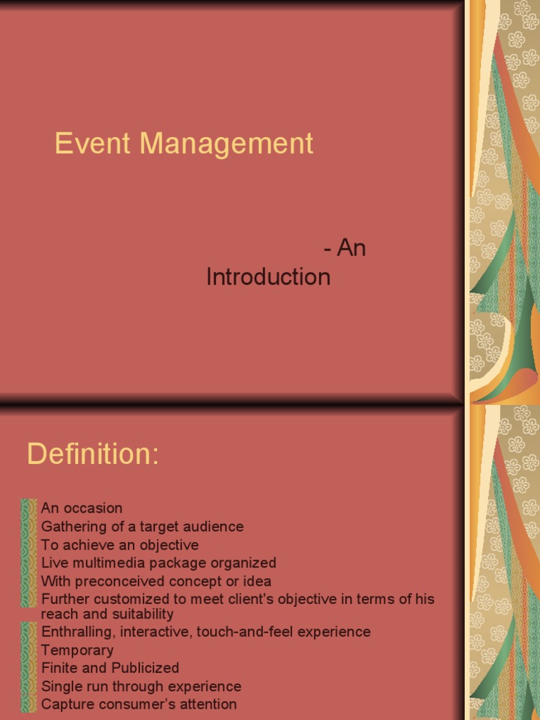 Objectives of Event Management | PDF | Business