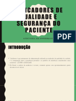 Carlos Rafael Indicadores de Qualidade e Segurança Do Paciente