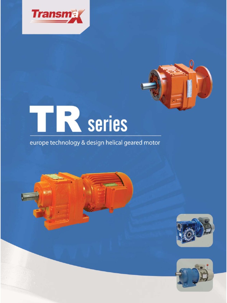 Brosur Transmax Helical Gear TR PDF Electric Motor Transmission