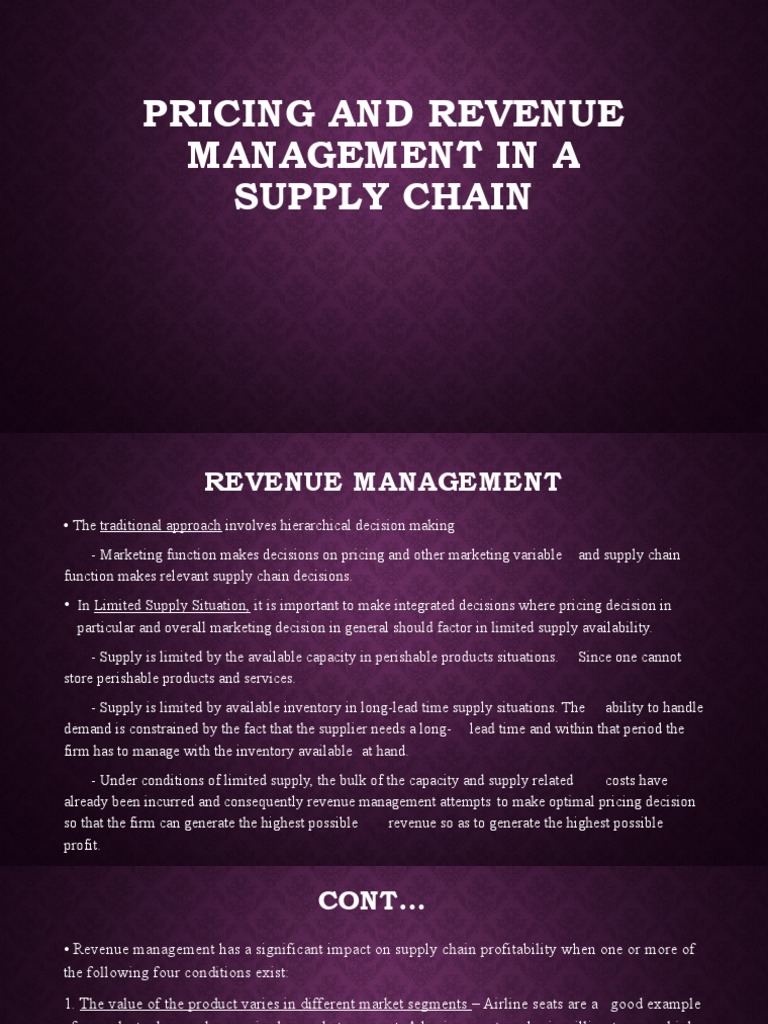 Supply Chain Pricing Strategies | PDF | Price Discrimination | Pricing