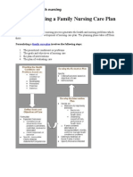 Steps in Making A Family Nursing Care Plan