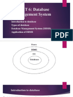 UNIT 6: Database Management System