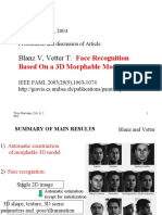 Blanz V, Vetter T:: Face Recognition Based On A 3D Morphable Model