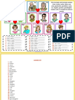 Family Members Vocabulary Esl Exercises Worksheet For Kids