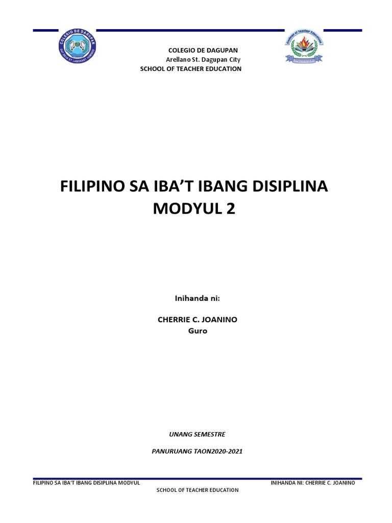 Fil 02 Module 2 | PDF