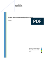 Human Resources Internship Report Thesis