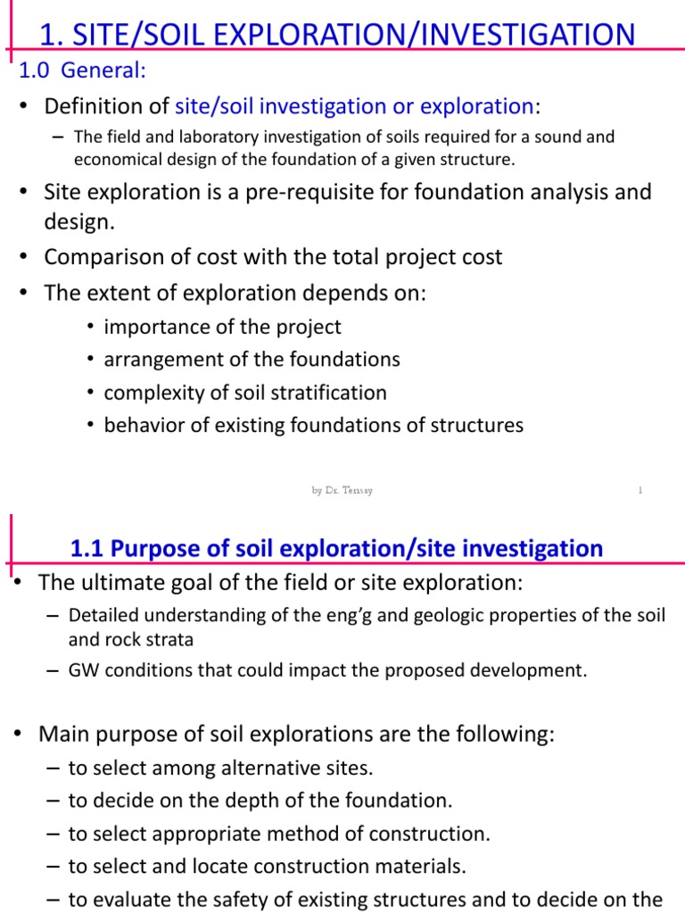 Field Exploration II PDF Deep Foundation Nature