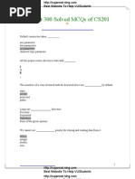 Almost 300 Solved MCQs of CS201 Introduction To Programing