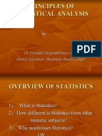 Principles of Statistical Analysis