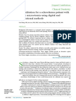 Rehabilitación de Un Paciente Con Esclerodermia Con Microstomía Grave Mediante Métodos Digitales y Convencionales