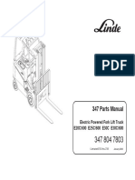 Linde Parts Manual (3478047803) 347 E20 - 25 - 30C-600 E30C 0106