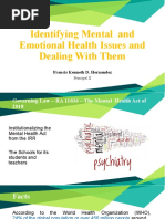 Identifying Mental and Emotional Health Issues and Dealing With Them