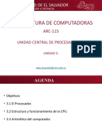 Arquitectura de Computadoras: Universidad de El Salvador