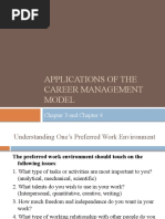 Chap 3 - Applications of The Career Management Model