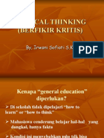 Critical Thinking (Berfikir Kritis)