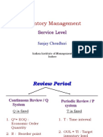 PPT 06 Service level & Fill rate