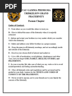 Tau Gamma Phi Codes of Conduct