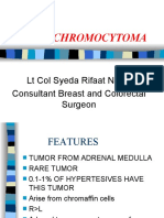 Pheochromocytoma: LT Col Syeda Rifaat Naqvi Consultant Breast and Colorectal Surgeon