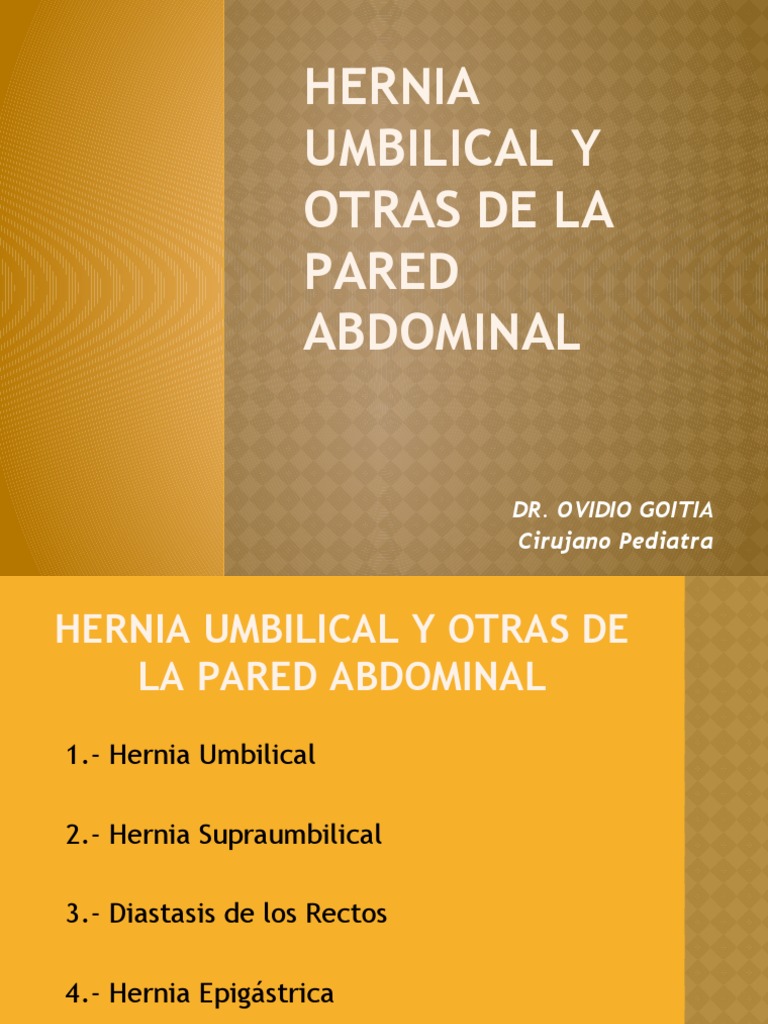 Hernia Umbilical y Otras de La Pared Abdominal | PDF | Medicina ...