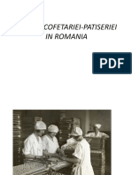 Istoria Cofetariei-Patiseriei in Romania