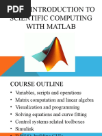 Ee421: Introduction To Scientific Computing With Matlab