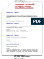 CS201Introduction To Programmming Solved Subjective Questions From Spring 2010 Final Term Papers