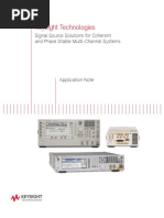 Keysight - Signal Source Solutions For Coherent and Phase Stable Multi-Channel Systems