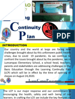 LES Learning Continuity Plan Highlights Educational Attainment