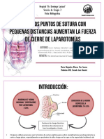 Pequeños puntos de sutura aumentan la resistencia de laparotomías