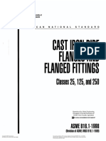 ASME B16.1 Cast Iron Pipe Flanges and Flanged Fittings Class