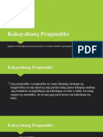 Kakayahang Pragmatiks