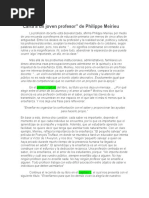 Carta A Un Joven Profesor de Philippe M