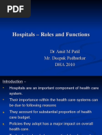 Hospitals - Roles and Functions