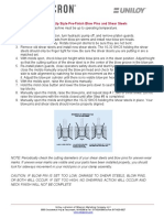 Procedure For Installing Pull-Up Style Pre-Finish Blow Pins and Shear Steels