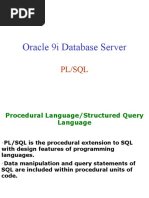 Oracle 9i Database Server: PL/SQL