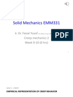Solid Mechanics EMM331 Creep pg19-30 r2