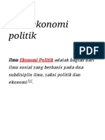 Ilmu Ekonomi Politik - Wikipedia Bahasa Indonesia, Ensiklopedia Bebas