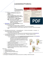 Tara's CH 63 Musculoskeletal Problems