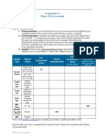 Individual Sports Assignment 6.1 Fitness Post Assessment: Name: Date of Assessment