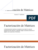Factorización de Matrices